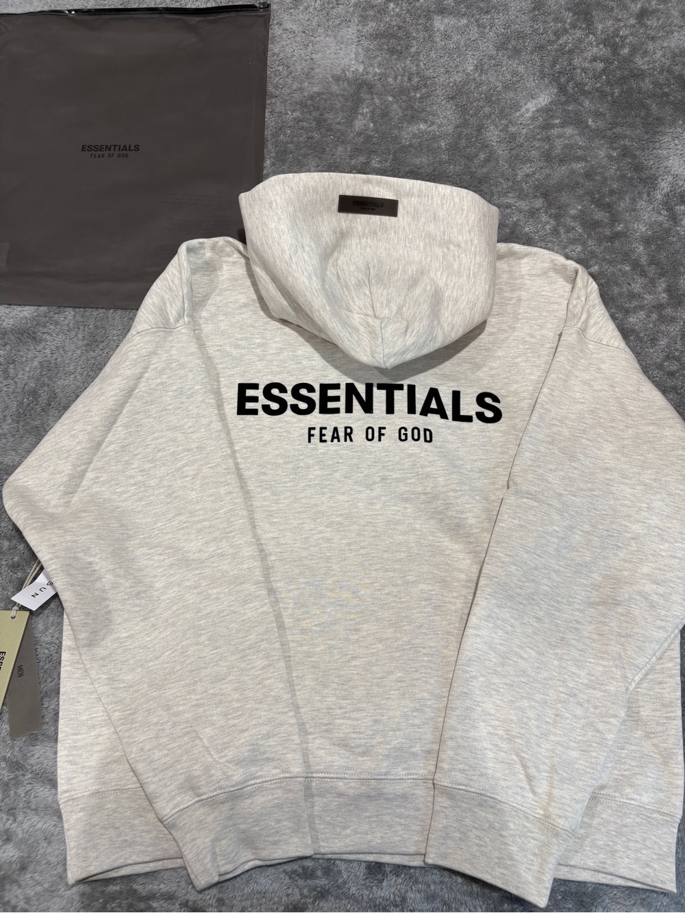 Essentials Fear of God Men’s Oatmeal Hoodie